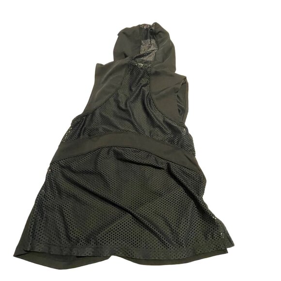 Marika Women's Sleeveless Hooded Black Mesh Back Workout Top - XS Exrta Small - Picture 6 of 9